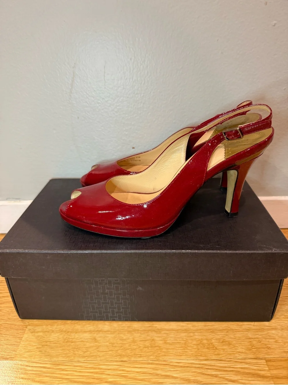 Cole Haan 8.5: Carma OT Air Sling - Claret Patent